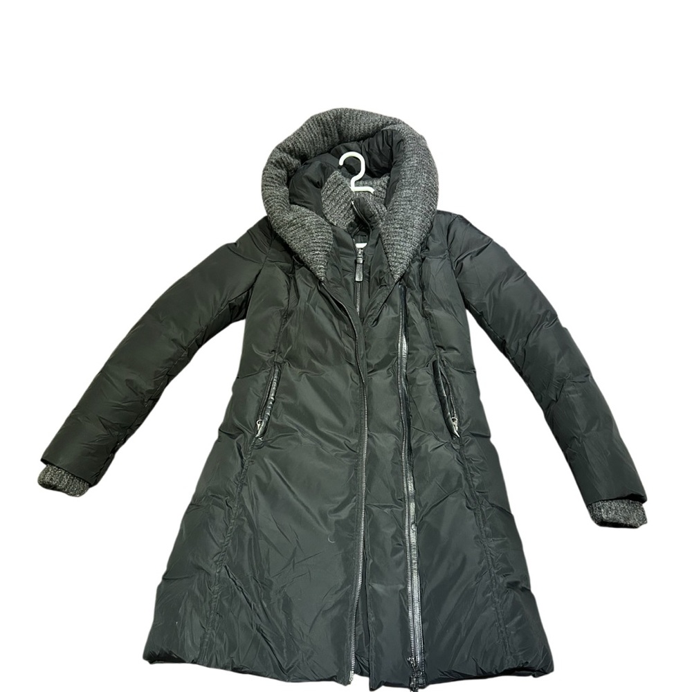 Mackage black and dark  Gray Puffer Jacket with wool collar size S